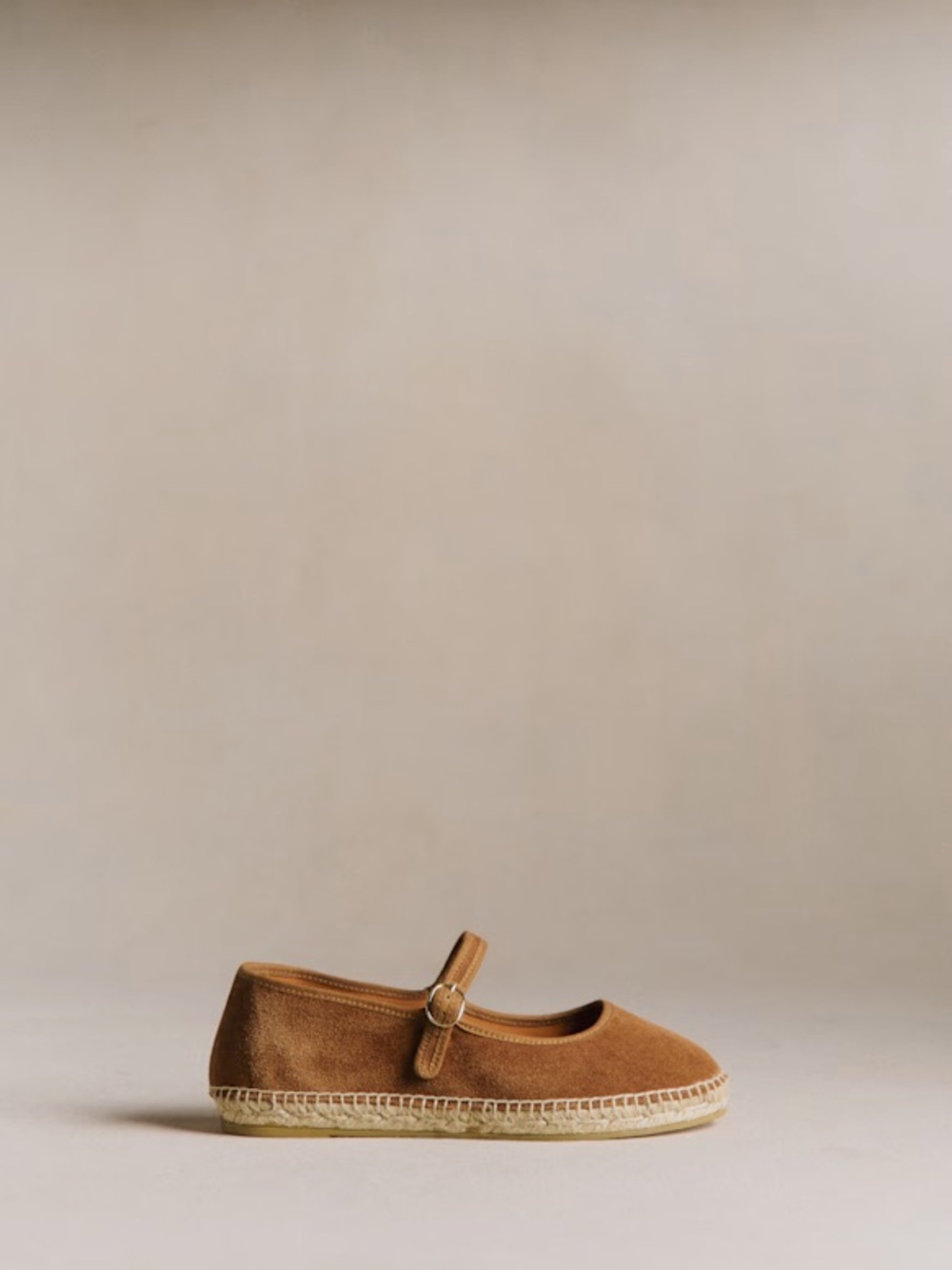 Sezane Suede Espadrille Mary Jane in Brown - Picture 2 of 5
